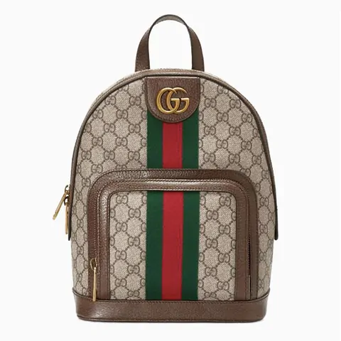 Monogram print backpack