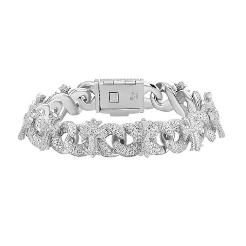 Silver tone bracelet